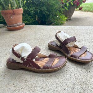 Born brown leather sandals 7